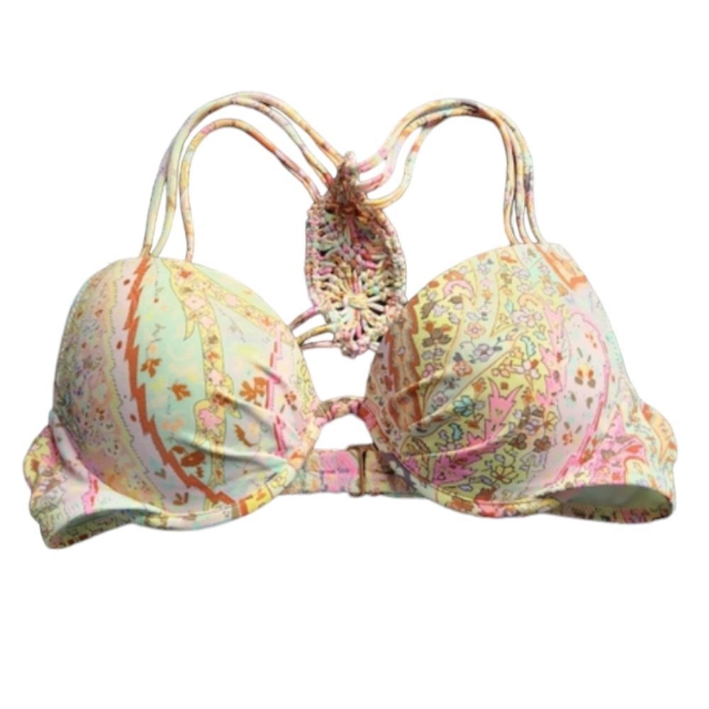 *Victoria's Secret Byron Paisley Bikini Top Sz.32B